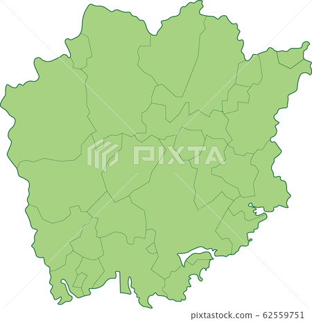 岡山縣地圖_按市町村 62559751