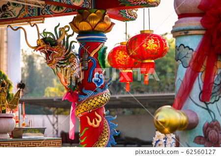 red lantern decoration for Chinese New Year red lantern decoration for Chinese New Year 62560127