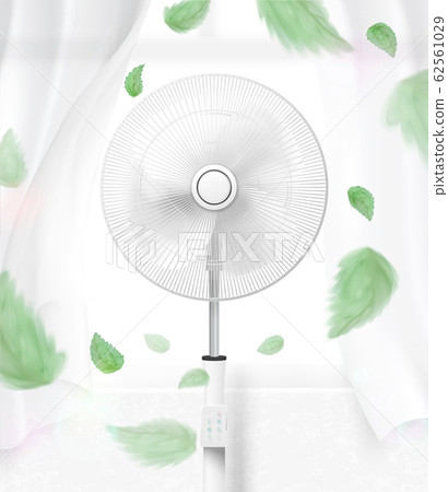 Stand fan moving the air 62561029