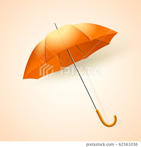 Blank orange umbrella 62561036
