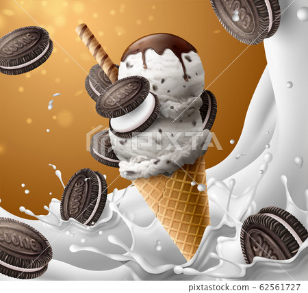 Chocolate milk ice cream cone ads Chocolate milk ice cream cone ads 62561727