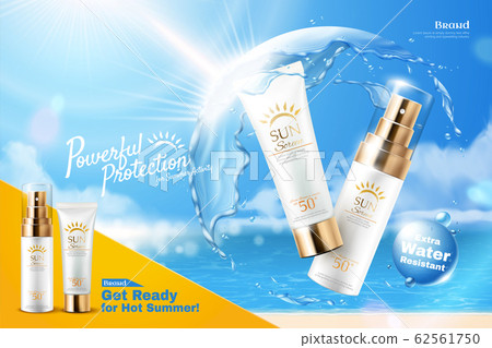Sunscreen product ads 62561750