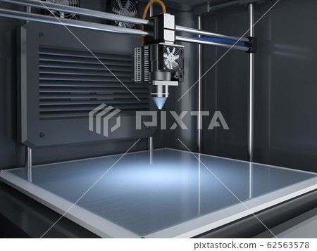 3d printer with injector nozzle 62563578