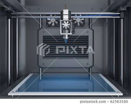 3d printer with injector nozzle 62563580