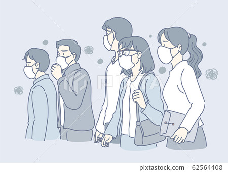 People wearing masks 62564408