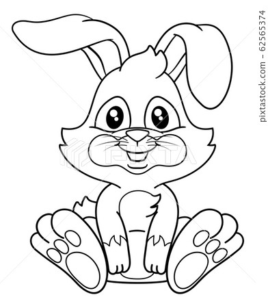 Easter Bunny Rabbit Cartoon 62565374