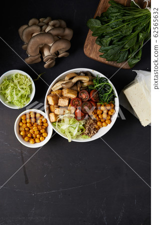quinoa and vegetables blanced bowl quinoa and vegetables blanced bowl 62565632