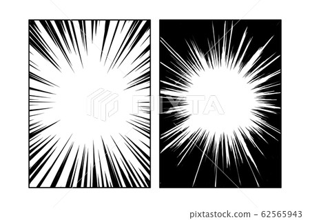 Manga radial speed lines set Manga radial speed lines set 62565943