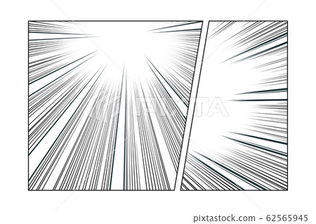Manga radial speed lines set 62565945