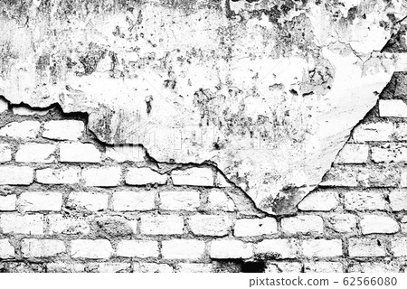 Texture of a brick wall with cracks and scratches Texture of a brick wall with cracks and scratches 62566080