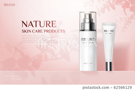 Nature skincare products ad Nature skincare products ad 62566129