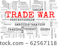 Concept in the form of a cloud of words associated with the Trade war 62567118