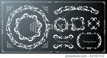 Wedding Frame Design Vintage Antique Retro Royal Premium Frame Set Wedding Frame Design Vintage Antique Retro Royal Premium Frame Set 62567331