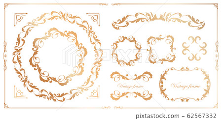 Wedding Frame Design Vintage Antique Retro Royal Premium Frame Set Wedding Frame Design Vintage Antique Retro Royal Premium Frame Set 62567332