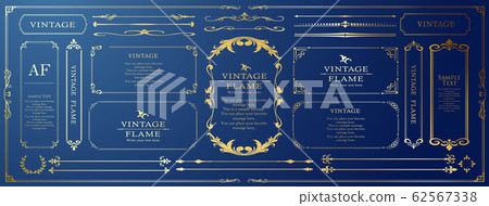 Wedding Frame Design Vintage Antique Retro Royal Premium Frame Set Wedding Frame Design Vintage Antique Retro Royal Premium Frame Set 62567338