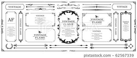 Wedding Frame Design Vintage Antique Retro Royal Premium Frame Set Wedding Frame Design Vintage Antique Retro Royal Premium Frame Set 62567339