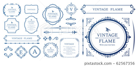 Wedding Frame Design Vintage Antique Retro Royal Premium Frame Set Wedding Frame Design Vintage Antique Retro Royal Premium Frame Set 62567356