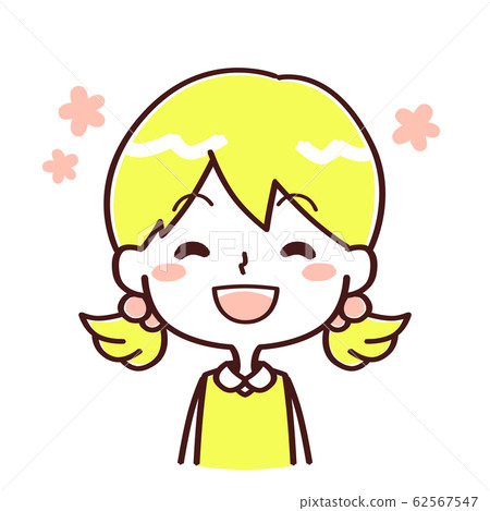 女孩的面部表情微笑微笑 女孩的面部表情微笑微笑 62567547