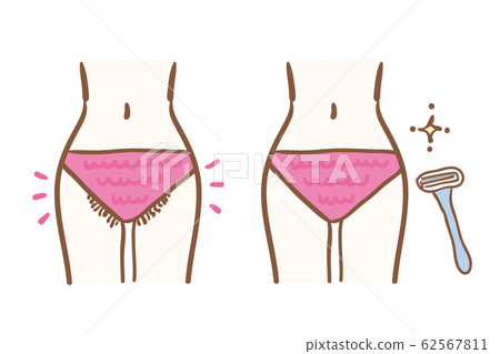 V line hair removal waste hair treatment 62567811