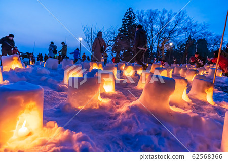 Japanese winter Akita Yokote kamakura 62568366