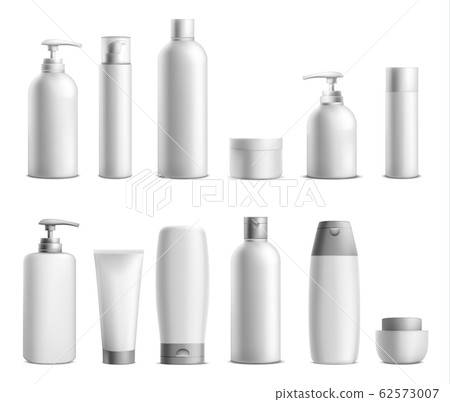 Cosmetic mockup package, beauty product bottles 62573007