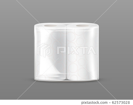 Paper towel pack mockup with wrapping. Paper towel pack mockup with wrapping. 62573028