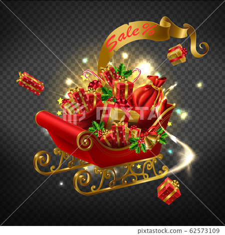 Christmas holiday sale realistic icon Christmas holiday sale realistic icon 62573109