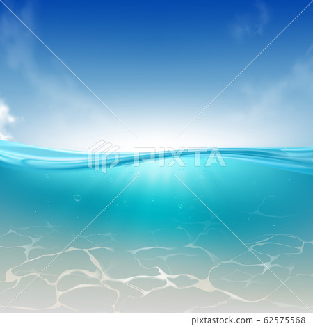 Ocean, tropical sea water column realistic Ocean, tropical sea water column realistic 62575568