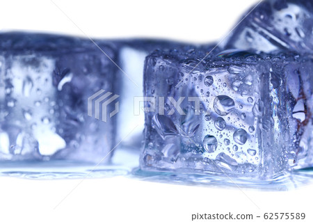 Ice cubes on white background. Ice cubes on white background. 62575589