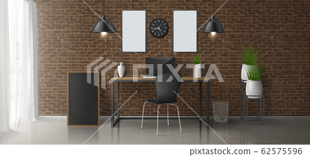 Modern home office workplace interior Modern home office workplace interior 62575596