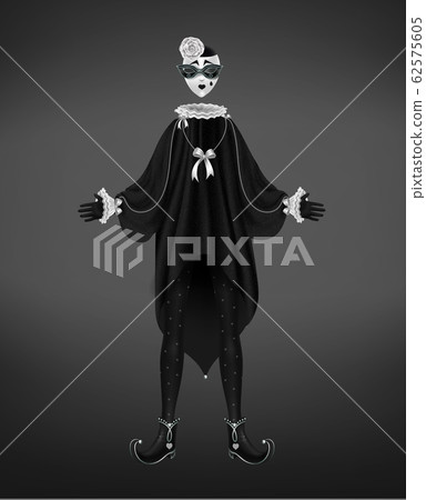 Pierrot costume, italian comedy del arte character Pierrot costume, italian comedy del arte character 62575605