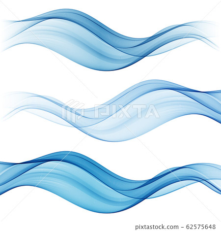 Abstract blue wave Set wave abstract background - Stock Illustration ...