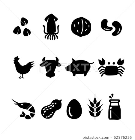 Food allergy icon 62576236