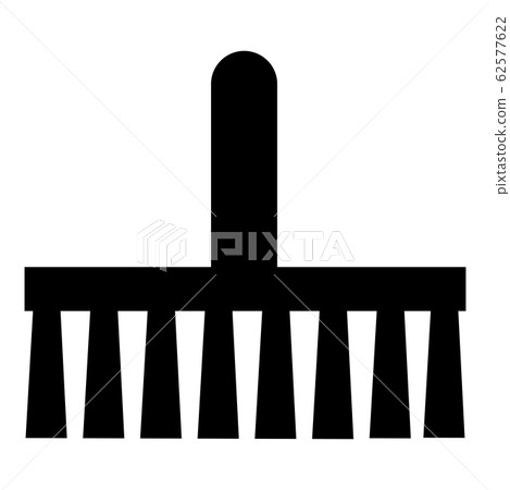 Broom Brush symbol icon black color vector  62577622
