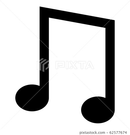 Eighth notes icon black color vector illustration - Stock Illustration ...