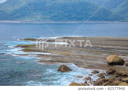 宮崎縣Udozaki Udo Senjojiki岩石（惡魔洗滌板）縣指定文化財產 62577948