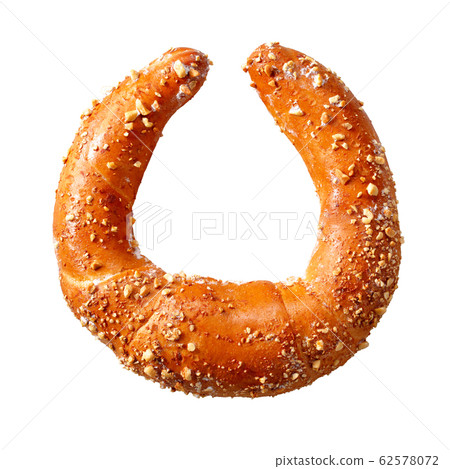 One austrian pastry roll isolated on white 62578072