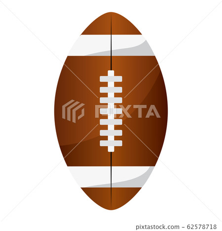 Isolated american football ball Isolated american football ball 62578718
