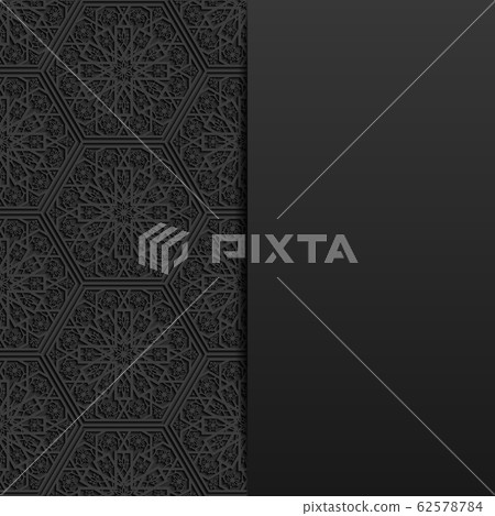 Background with traditional floral ornament. Vector illustration. Background with traditional floral ornament. Vector illustration. 62578784