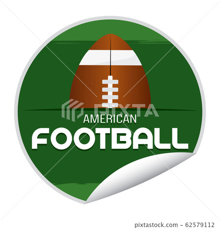 American football sticker 62579112