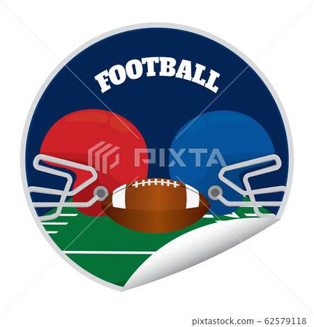American football sticker American football sticker 62579118