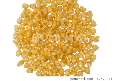 Overhead view of pipe rigate pasta isolated Overhead view of pipe rigate pasta isolated 62579943