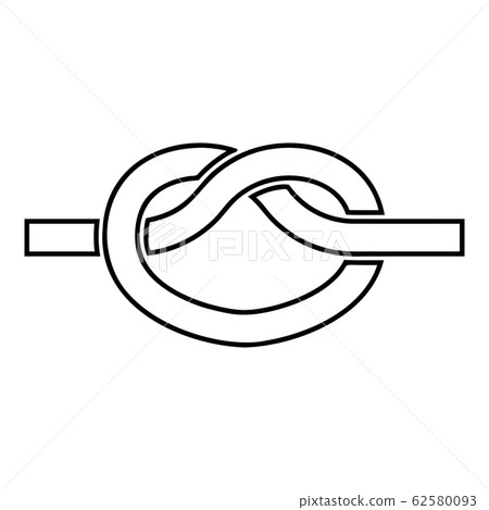 Knot Rope tied Node Join concept Noose icon  62580093