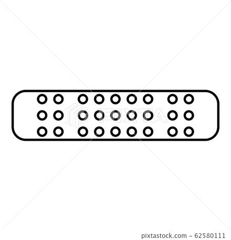 Adhesive Bandage Medical plaster icon outline Adhesive Bandage Medical plaster icon outline 62580111