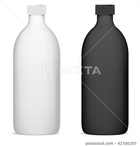 Shampoo bottle set mockup. Cosmetic package blank 62580265