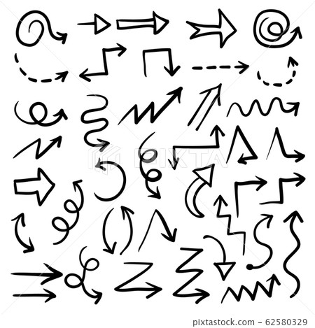 black different arrows on a white background pattern black different arrows on a white background pattern 62580329