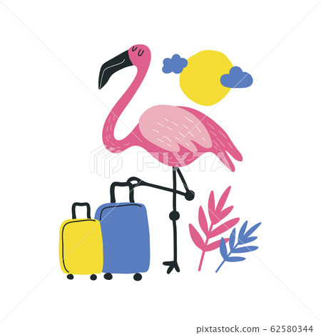 flamingo suitcase