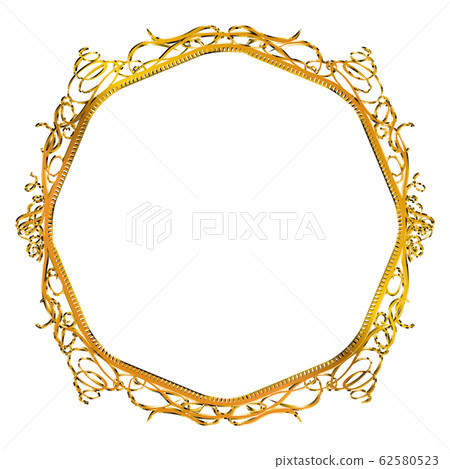 巴洛克式的金飾,裝飾性邊框,裝飾盒,背景,半尺寸|矢量數據八角形 巴洛克式的金飾,裝飾性邊框,裝飾盒,背景,半尺寸|矢量數據八角形 62580523