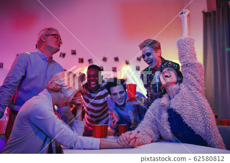 Girl winning at competition 62580812