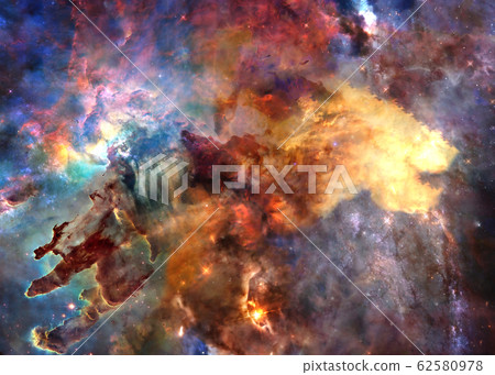 Star forming region somewhere in deep space Star forming region somewhere in deep space 62580978